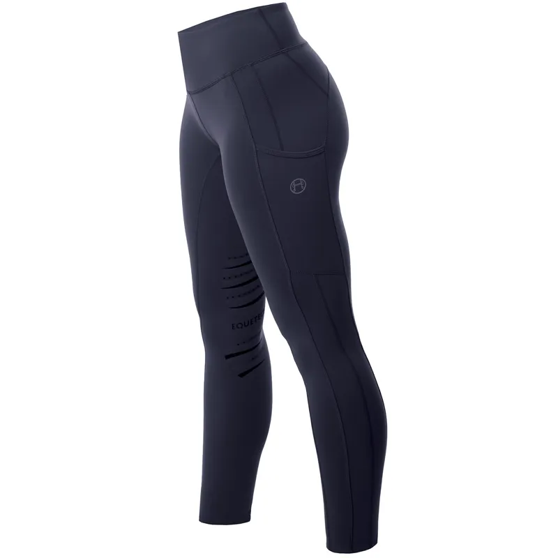 Equetech Inspire Riding Tights Ladies in Navy-2